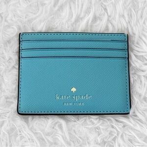 Kate Spade Card Holder in Smoky Blue